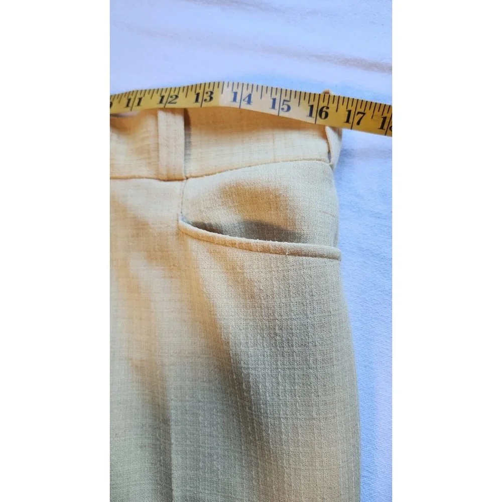 Vintage Retro Mens Lee Wald Yellow Suit Jacket Pants Disco Pimp Summer Vacation - Picture 9 of 16